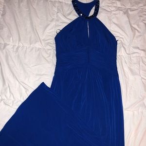 Elegant Long Royal Blue Dress